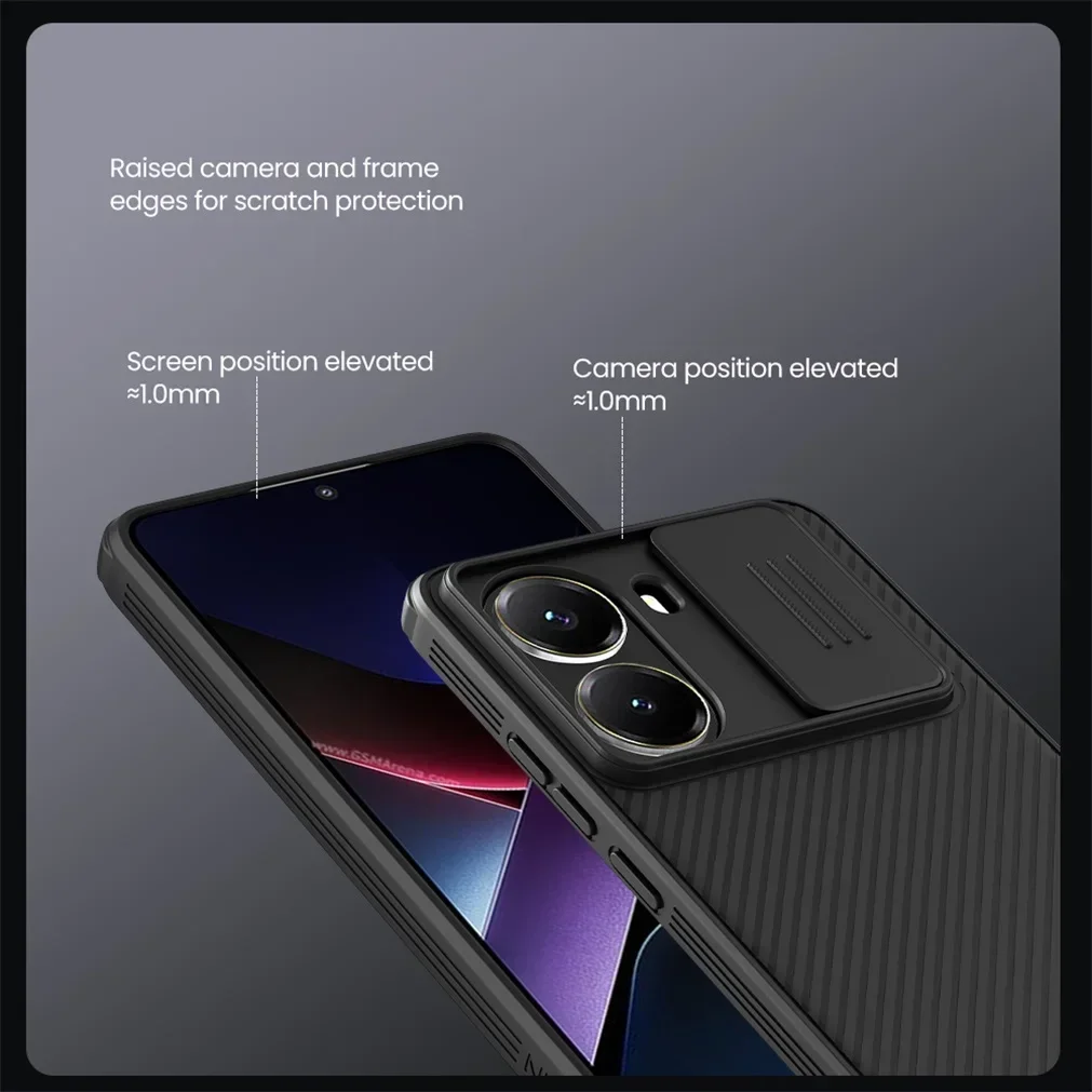 NILLKIN For Xiaomi Poco X7 Pro 5G Case CamShield Pro Privacy Protection Slide Camera Cover For Poco X7 Pro With Camera Curtain image 5
