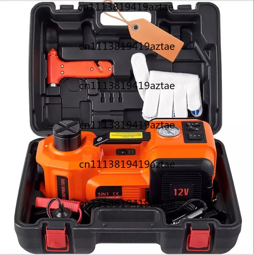 2-in-1 LED Lighting Handheld Tyre Inflator & Air Pump Electric Hydraulic Jack Car Jacks Max.Loading 5t Car Weight Product