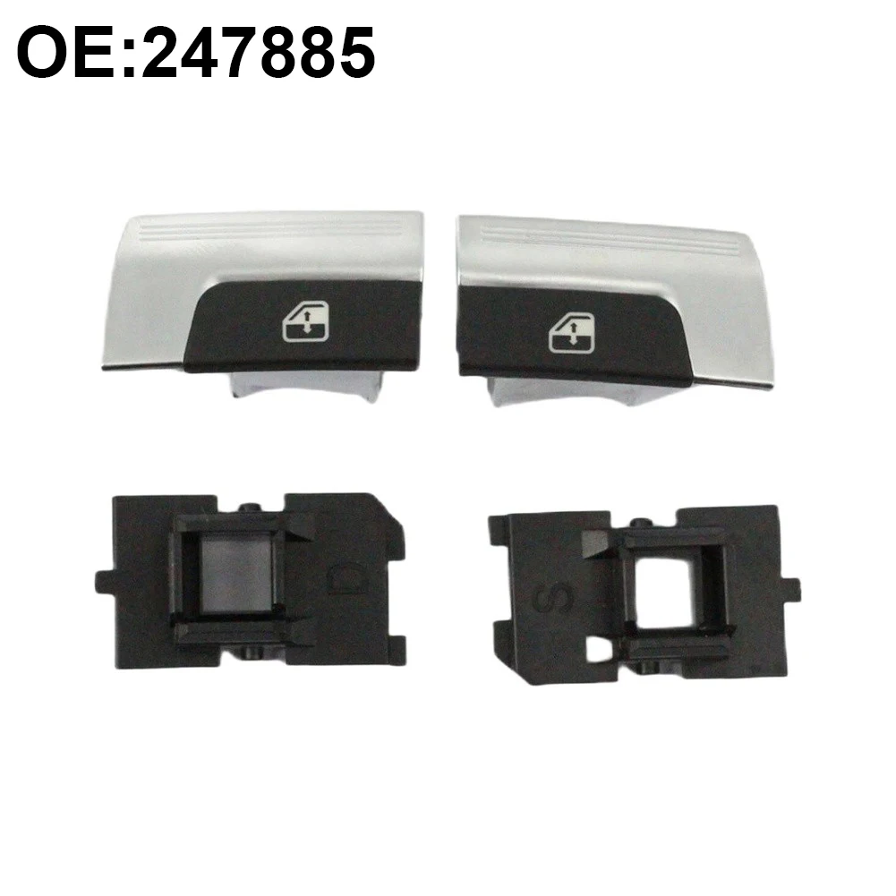 2pcs Power Window Switch Button Set For Ferrari 458 488 LH RH Quick Response ABS Replacement Parts