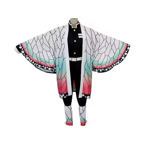 2025 Halloween Ainme Kochou Shinobu Cosplay Kostuum Cosplay Haori Mantel Pakken Uniform Pruik Halloween Kostuum Feest Voor