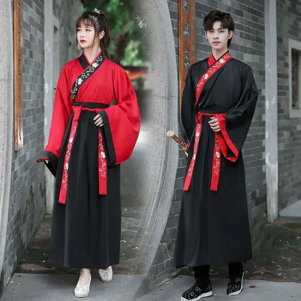 Fantasia masculina hanfu, roupa clássica chinesa para casamento dos homens, 2 peças