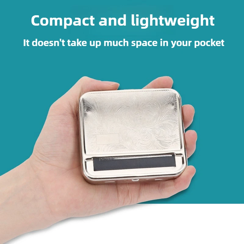 70/78/110mm Manual Cigarette Rolling Machine Tobacco Box Storage Lighter Cigarette Case DIY Roll Paper Pipe Smoking Accessories view 2