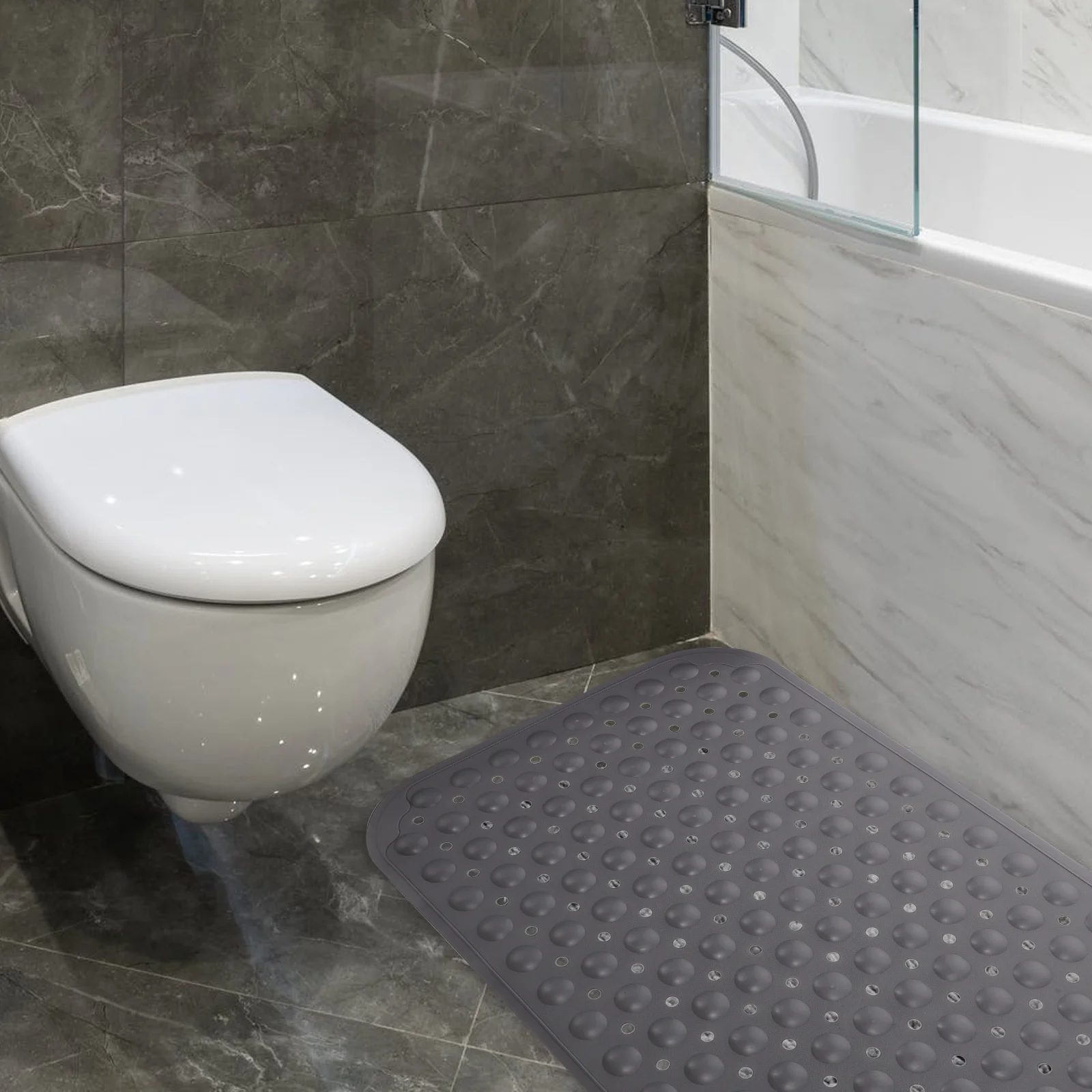 

1 pc Anti-Slip Bathroom Mat Rubber Shower Cushion Non-Skid Floor Pad For Bathtub Entrance Portable Massage Carpet