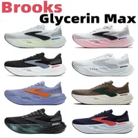 Brooks Men's Running Shoes Glycerin Max Anti-slip Wear-resistant and Shock-absorbing Original Casual Sneakers Women’s1104471D026
