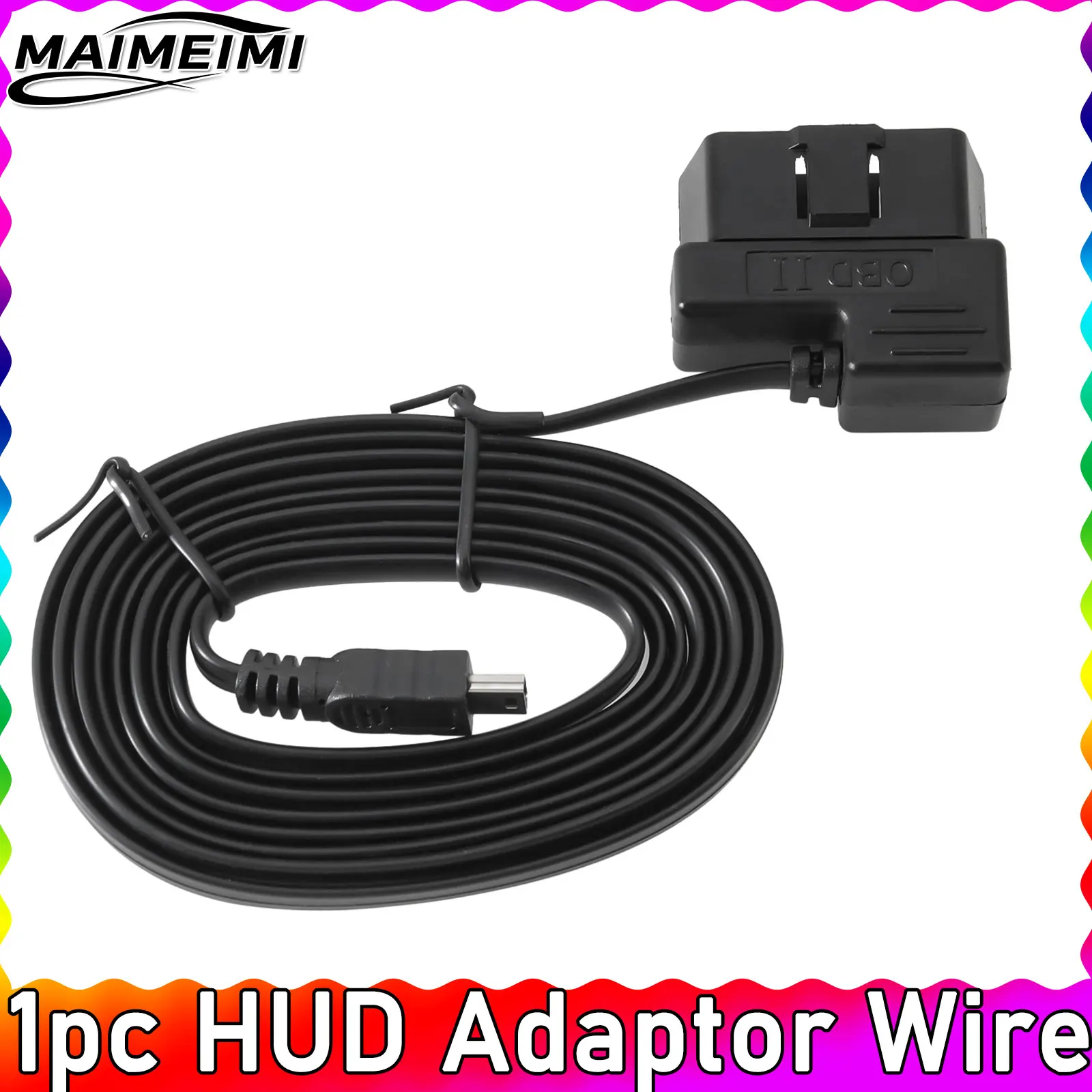 

1,7 м OBD II OBD 2 7 8 16-контактный кабель Автомобильный комплект жестких проводов OBD для автомобиля HUD Head Up Display OBD2 Диагностический адаптер провод