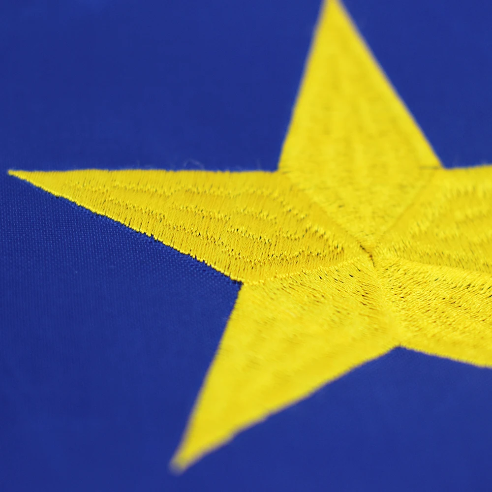 210D Nylon Embroidery EU National Country Flag EU Flag, 3x5Fts Heavy Duty