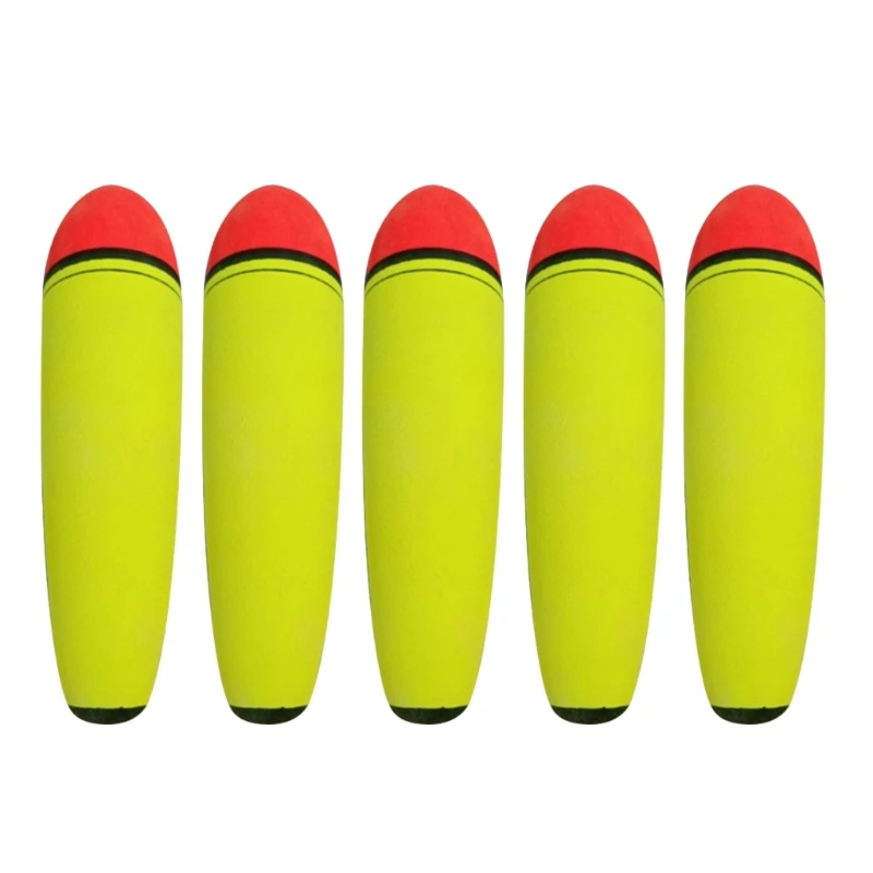 5Pcs EVA Slip Bobbers Fishing Floats and Bobbers Spring Oval Slip Floats for Crappie Catfish Panfish Walleyes Fishing