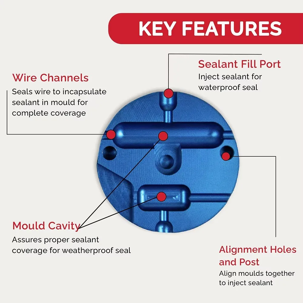 Dual Cavity 12-10 AWG Butt Connector Premium Durability Weatherproof Corrosion-Resistant Versatile  Easy to Use  Cable Fixed