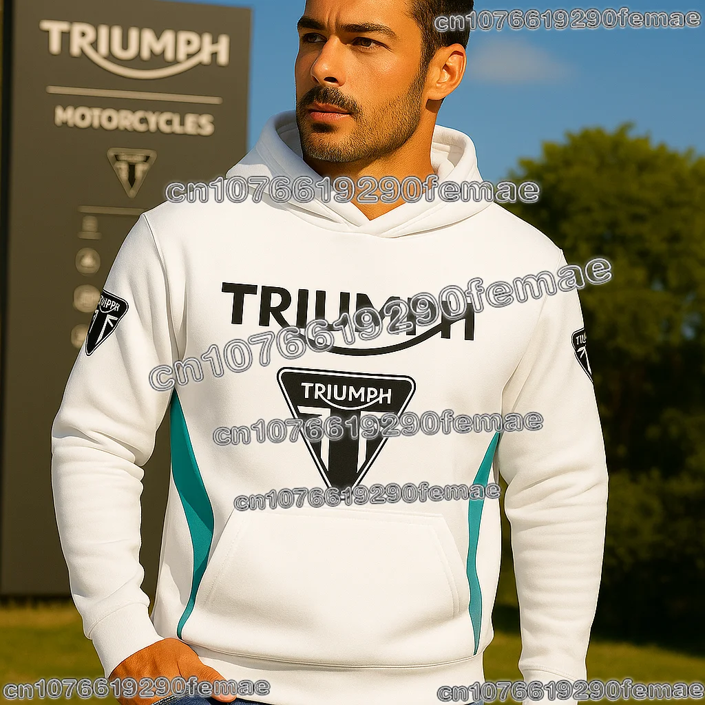 

Новая мотоциклетная толстовка Triumph, хит продаж, байкерская толстовка, уличная одежда, модный удобный топ с капюшоном на осень-зиму и весну