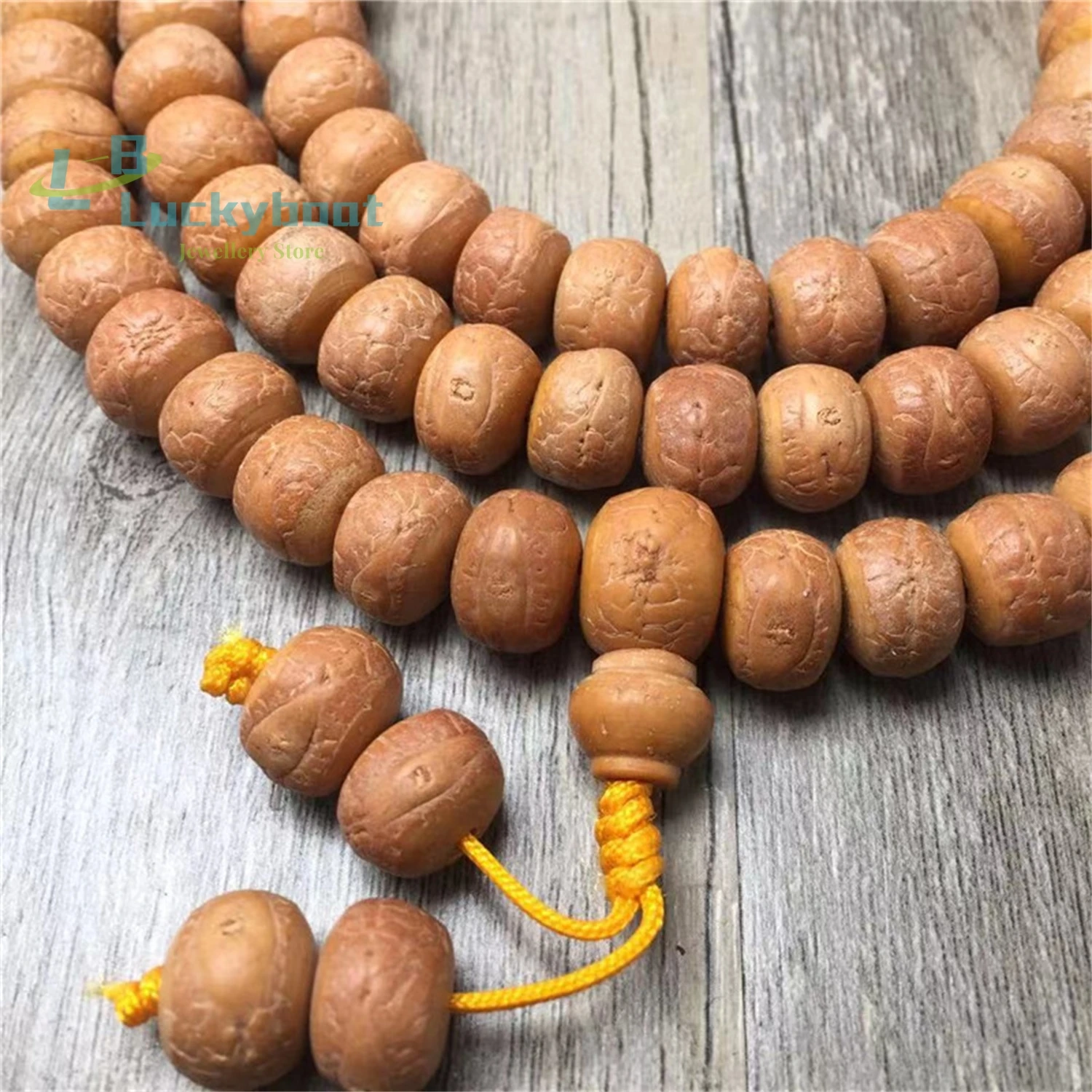 Nepalese Yellow-Skinned Phoenix Eye Bodhi Seed 108 Tibetan-Style Bracelets Hand-Held Buddhist Beads Play Male And Female Rosary