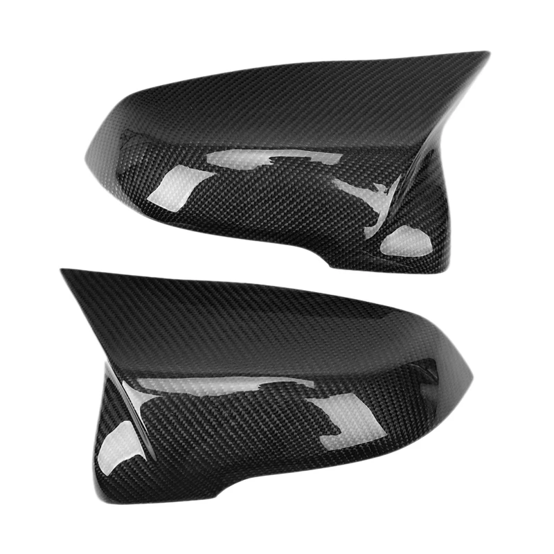 

Carbon Fiber Side Rear View Mirror Cover Replacement Ox Horn For 1 2 Series X1 Z4 F45 F46 F48 F49 2016-2019