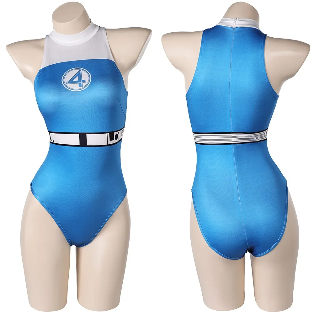 Invisible Woman Susan Storm Cosplay Swimsuit First Steps Costume Jumsuit Outfits 2025 Hot Sale
