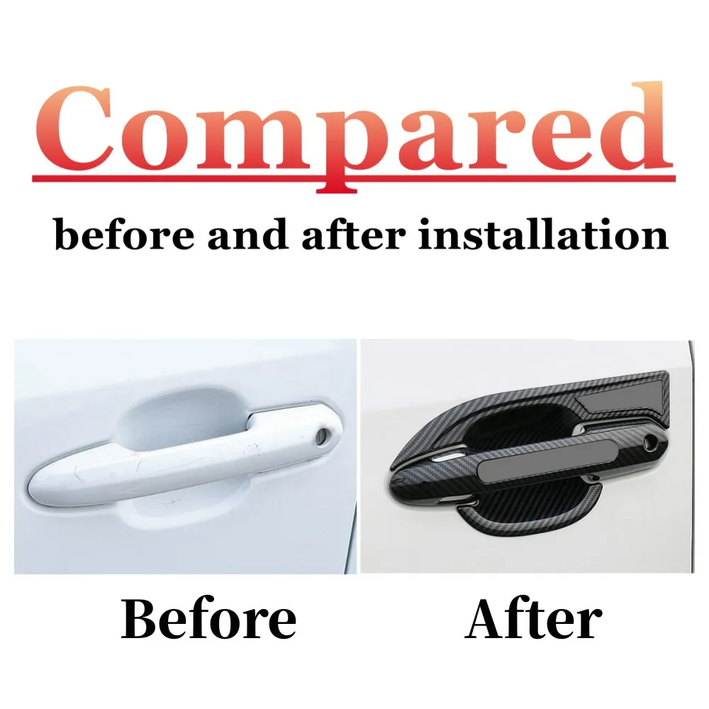 For Toyota RAV4 RAV 4 XA50 2019 2020 2021 2022 2023 ABS Car door protector Handle Decor Cover Trim Sticker Styling Accessories