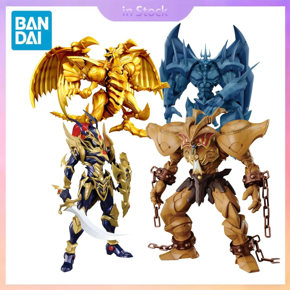 

Original Bandai Genuine In Stock duelo monstros egyptian deus obelisco theutor Anime Collection Action Figure Model Kits Gifts