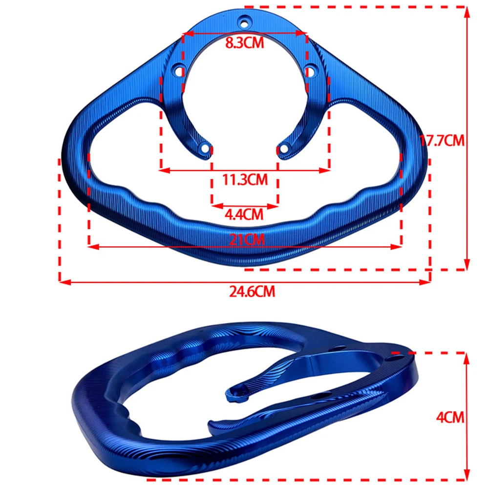 Motorcycle Passenger Handgrips Hand Grip Tank Grab Bar Handles Armrest Aluminum For Kawasaki...Please Check Size