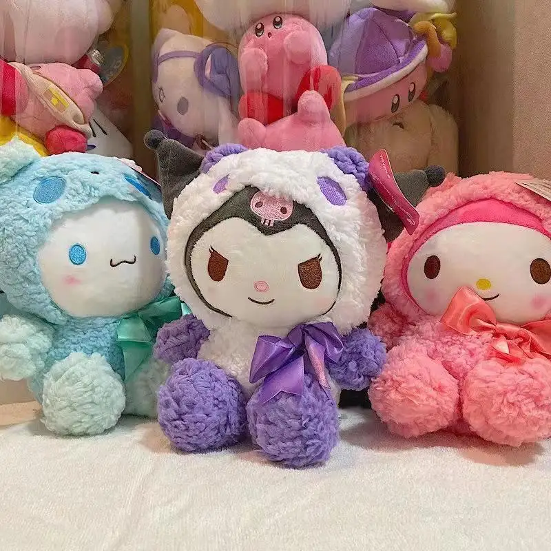 

мягкие игрушки хеллоу китти Оригинальные Плюшевые игрушки Sanrio 20 см для девочек, мягкие игрушки в виде героев мультфильма «Хелло Китти» хеллоу китти