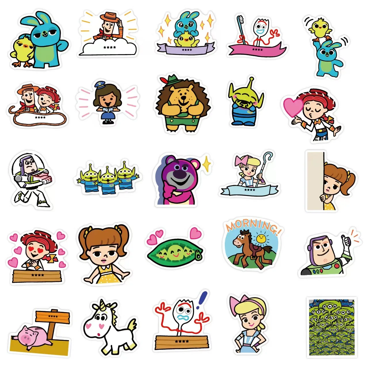 Toy Story Stickers Anime Stickers Woody Buzz Kawaii Sticker Laptop Suitcase Skateboard Guitar Phone Cartoon Kid Gift Toys