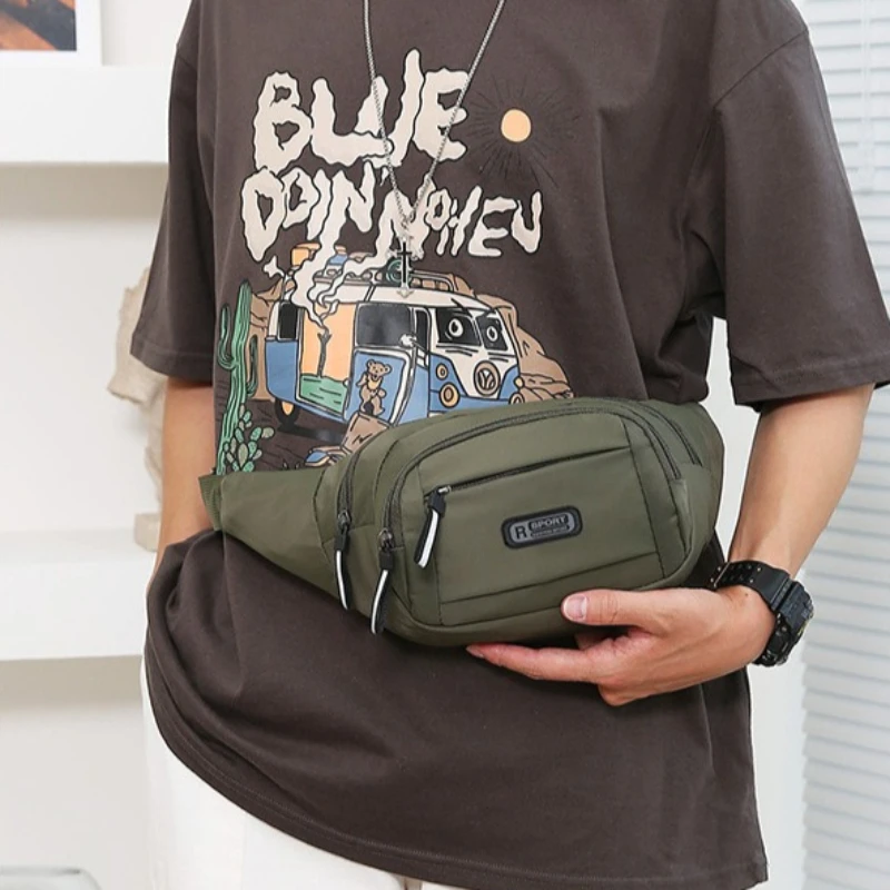 

Sports Outdoor Men and Women Mobile Phone Bag Multi-functional Wear-resistant Waterproof Large-capacity Business Waist Pack