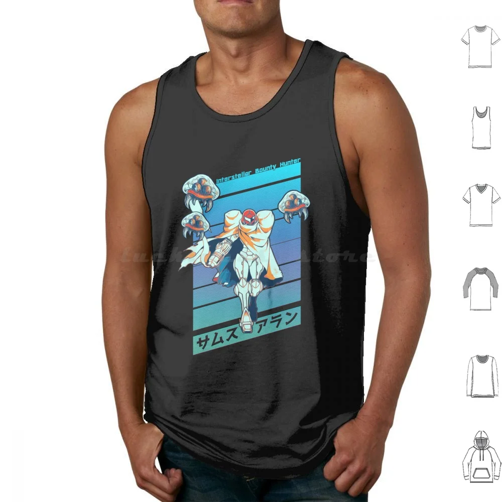 New Interstellar Bounty Hunter Alternative 02 Tank Tops Vest Sleeveless Metroid Samus Samus Aran Aran Gaming Super