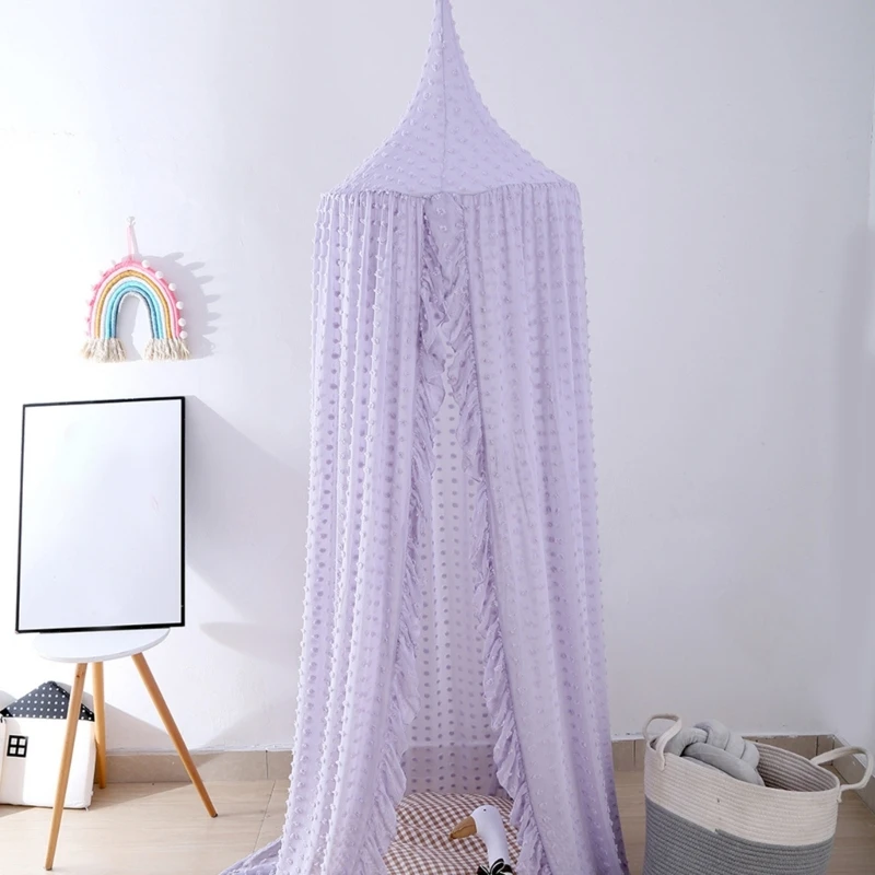 Suministros cama para bebé, cuna con dosel colgante, mosquitera, cortina cama para niños y niñas, decoraciones para cama