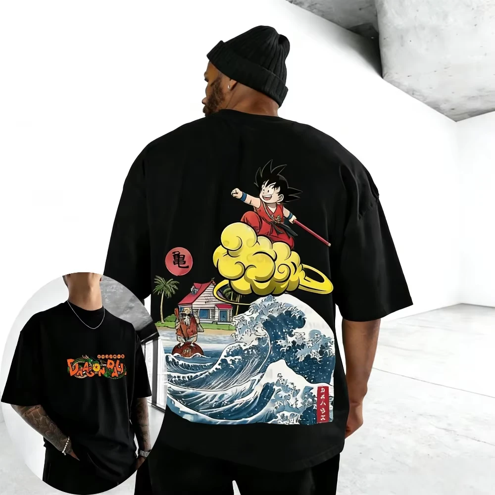 

Unisex T-shirt Dragon Ball Son Goku 2026 Summer Hot Harajuku Anime Printed Round Neck Casual Parent Child Short Sleeve Top