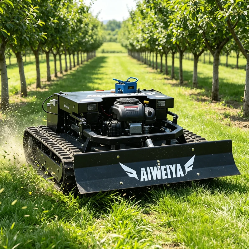 Customized Factory Best Selling Gas Grass Cutting Machine Remote Control Lawn Mower For Multi Terrain Farm Garden We