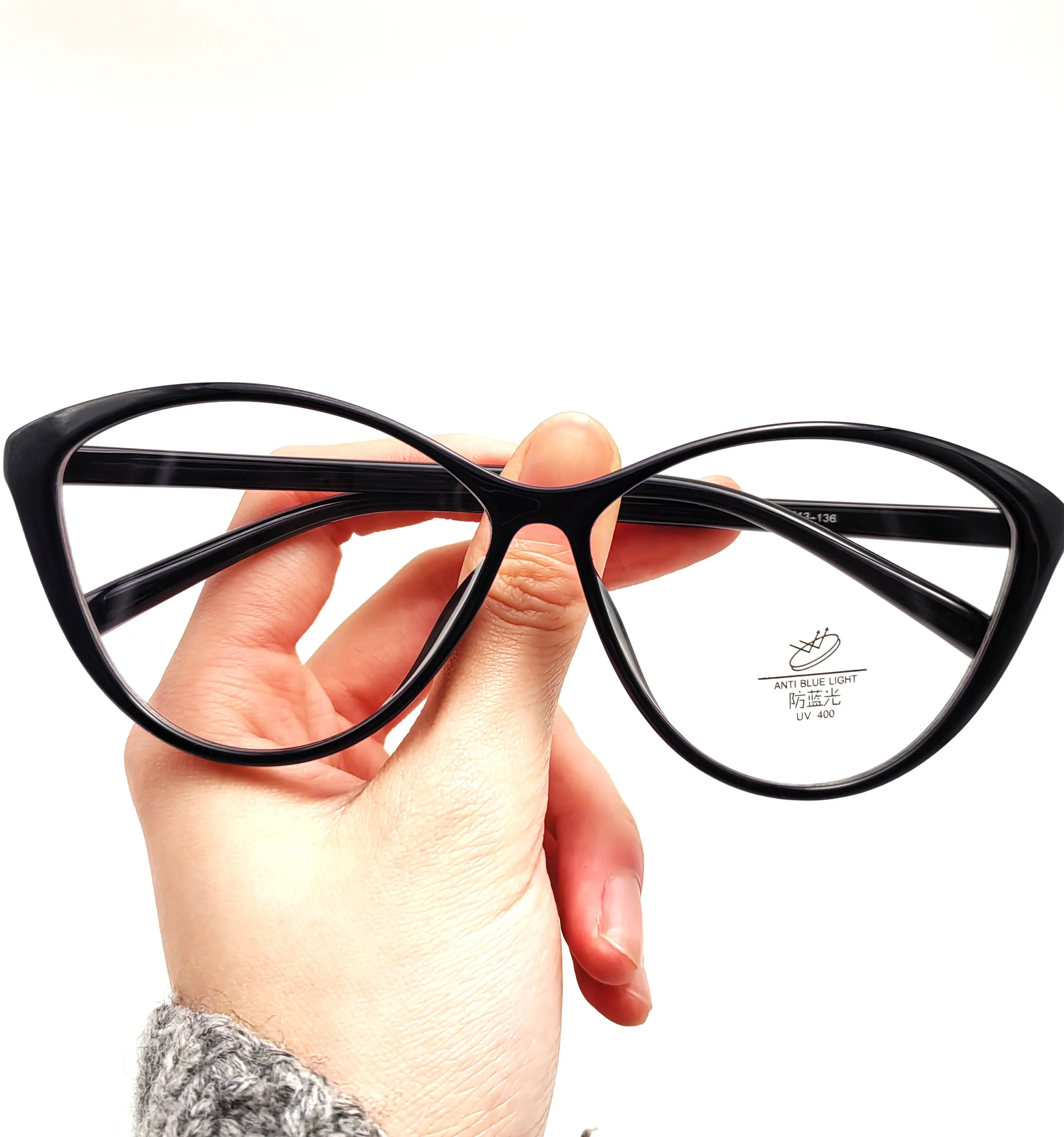 Очки для чтения в европейском и американском стиле TR в оправе «кошачий глаз» с защитой от синего света Очки для чтения в европейском и американском стиле TR в оправе «кошачий глаз» с защитой от синего света