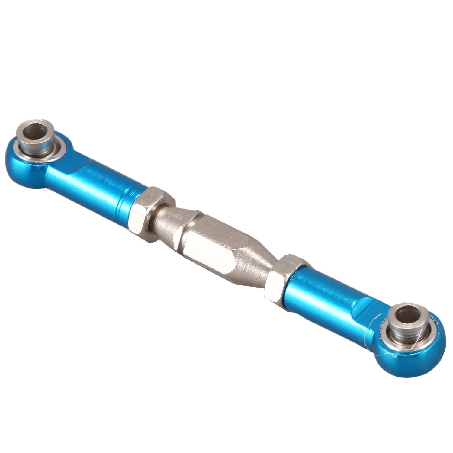 【CYBER MONDAY】for 144001 1/14 RC Car Spare Parts Metal Linkage Servo Pull Rod Steering Tie Rod Set,Blue