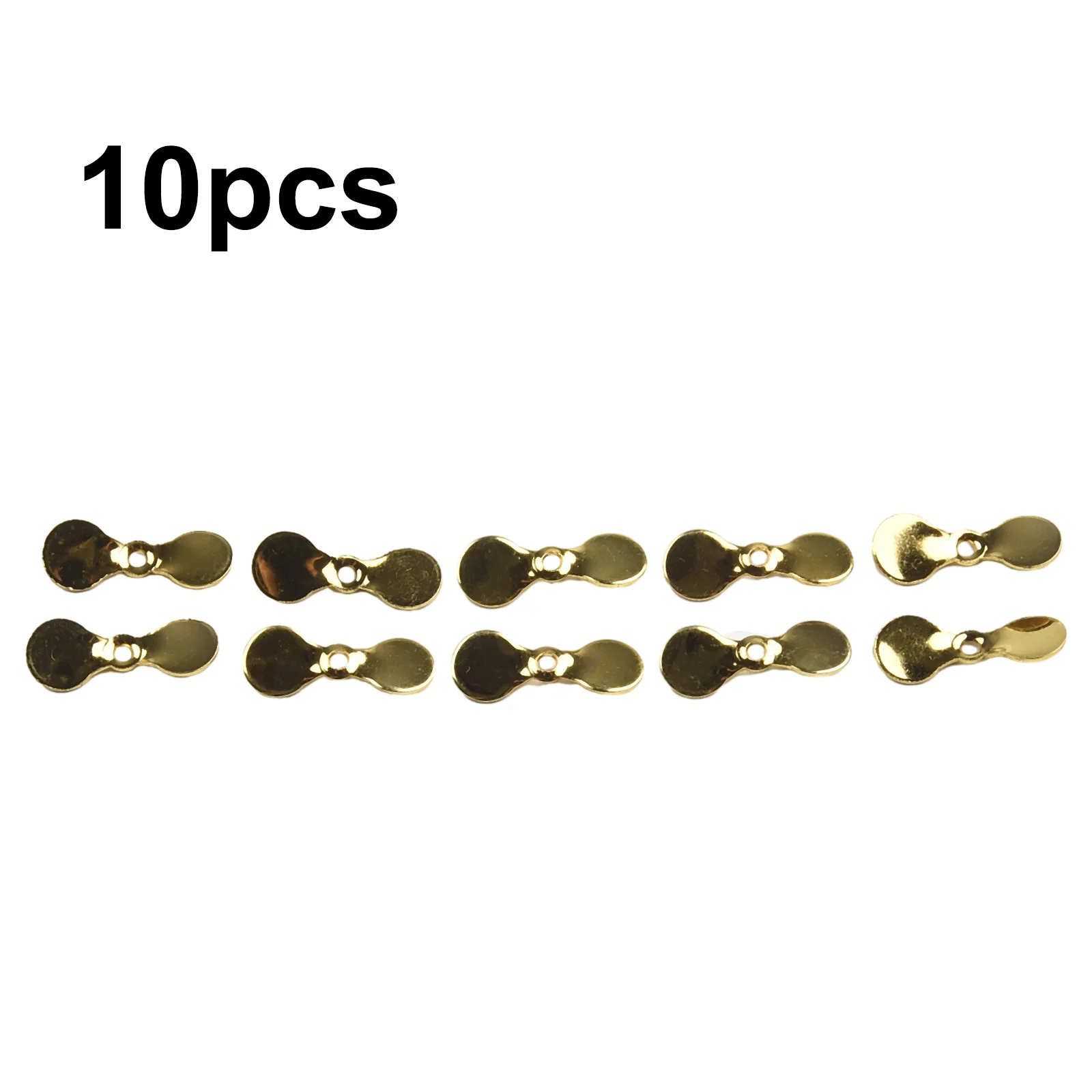 

10 Pcs Fishing Propeller Metal Blade Turbo Propeller Spinner Bright Light Knives Blades Popper Style DIY Fishing Cage