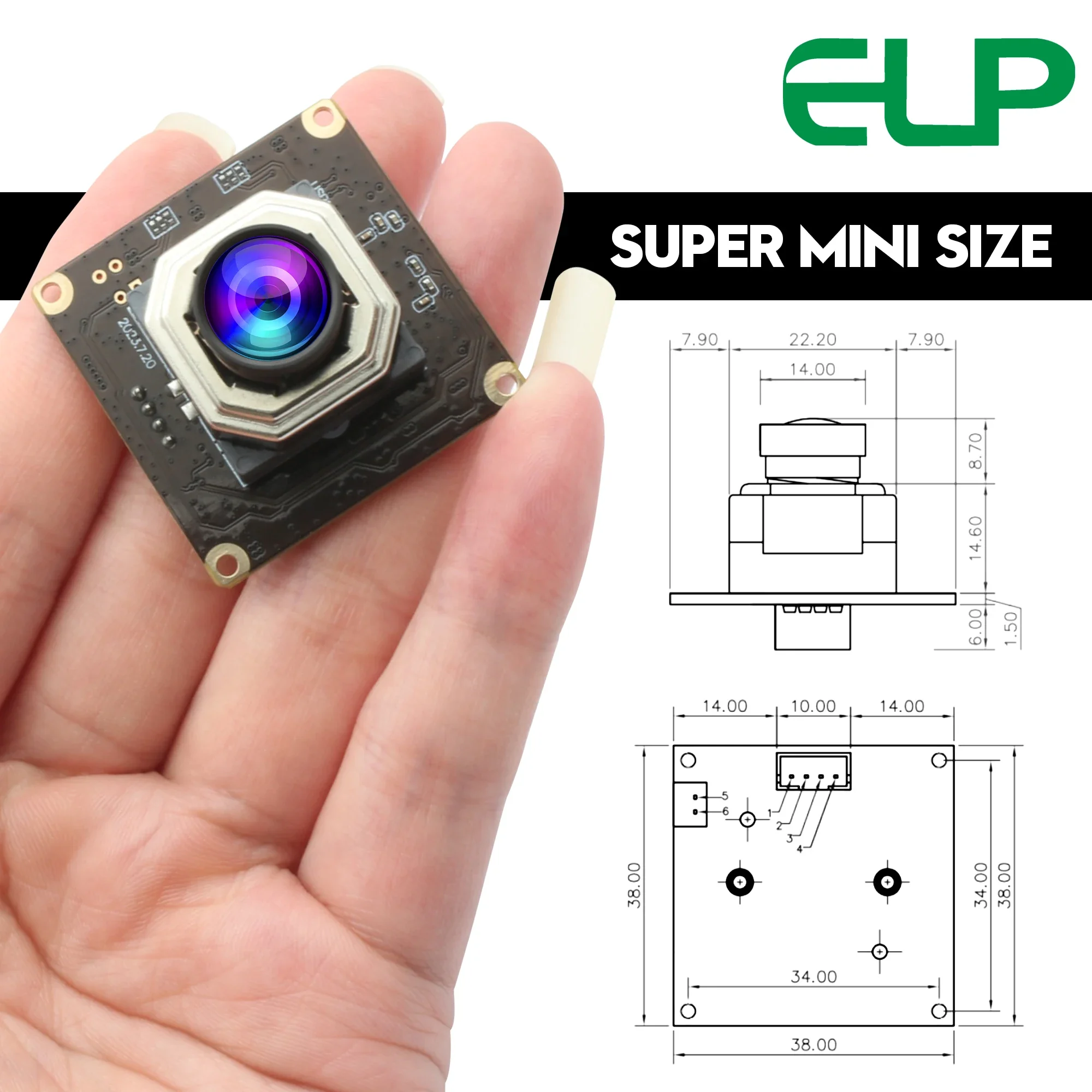 USB 12MP Autofocus Camera Module IMX577 Low Light Computer UHD Web Camera Motion Capture 120fps Mini PCB Board USB Camera