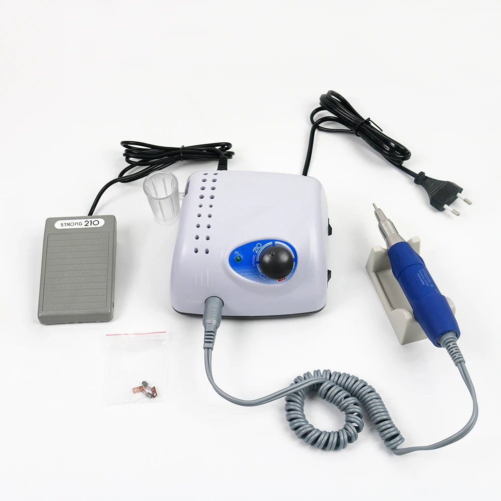 

Dental Lab Micromotor STRONG 210+105 Handpiece Micro Motor Equipment for Denture Tooth Grinding Polishing