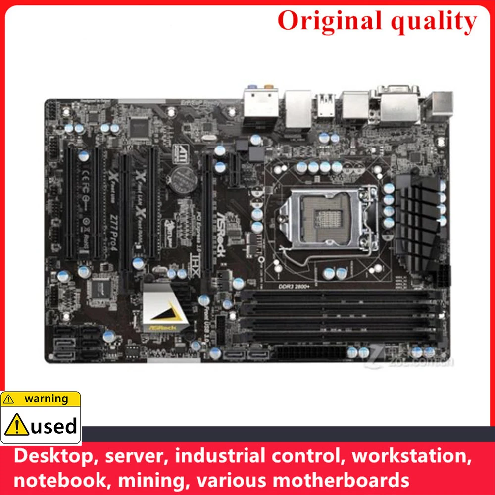 

Used For ASROCK Z77 Pro4 Motherboards 1155 DDR3 32GB ATX For Intel Z77 Overclocking Desktop Mainboard SATA III USB3.0