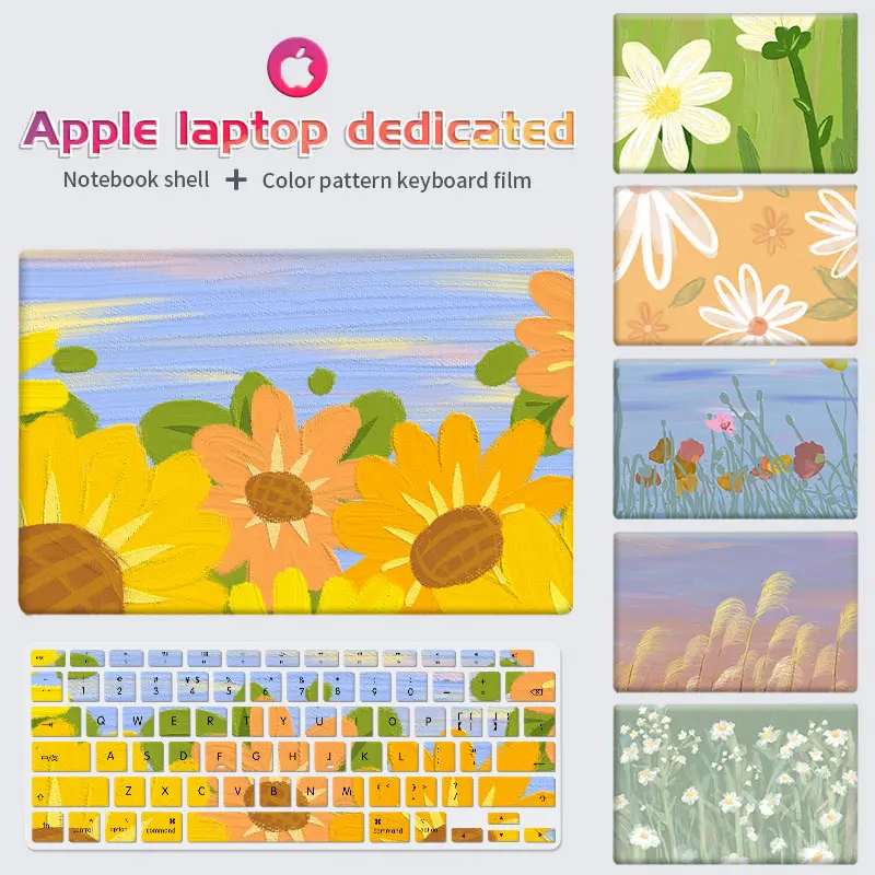 

Laptop Case Macbook Sleeve Keyboard Cover Air 13 M1 A2337 A2338 Hard Shell DIY Waterproof Case For Macbook Pro13 11 A2179 A2141