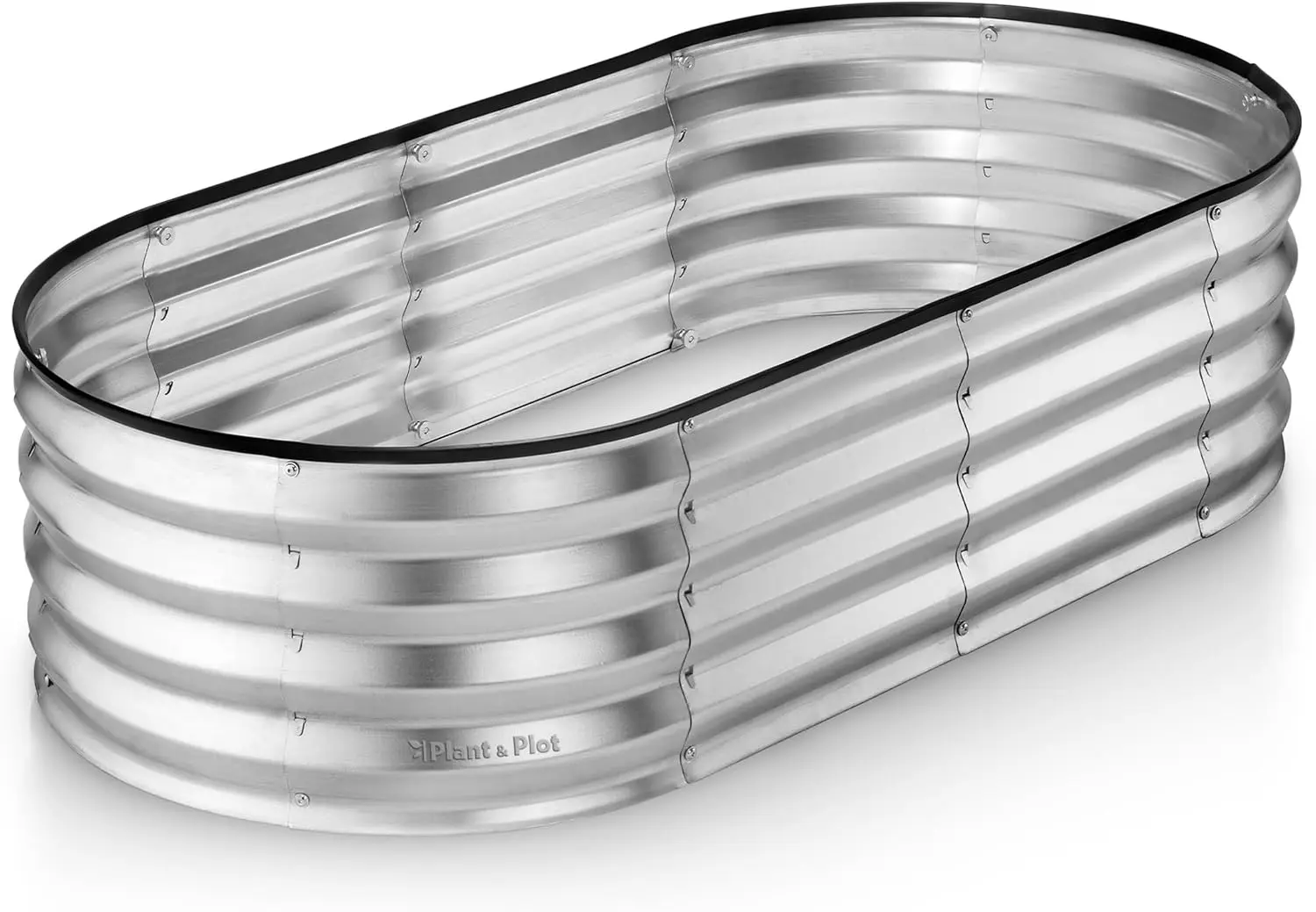 Galvanized Raised Garden Beds Outdoor, 4x2x1 ft Metal Planter for Vegetables and Flowers, Tool-Free Assembly (Silver)