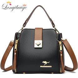 Bolsa de Ombro Crossbody de couro macio feminina, bolsas femininas de alta qualidade, designer de luxo, nova, 2023