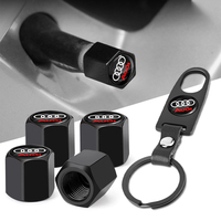 Car Keychain Keyring Tire Valve Cap Car Styling Accessories For Audi A3 A4 A4L A5 A6 A6L A7 Q3 Q4 Q5 Q6 Q7 B8 B6 C6 S4 S5 S6