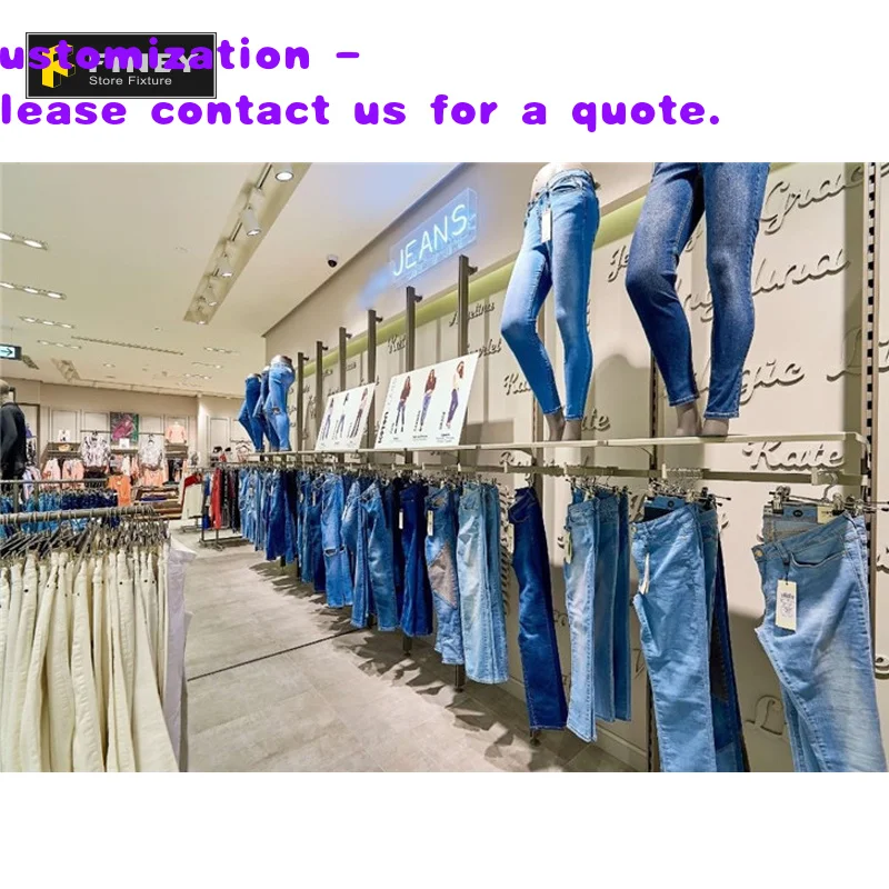 

custom.Jeans Shop Interior Design Clothing Shop Fitting Jeans Shelf Display