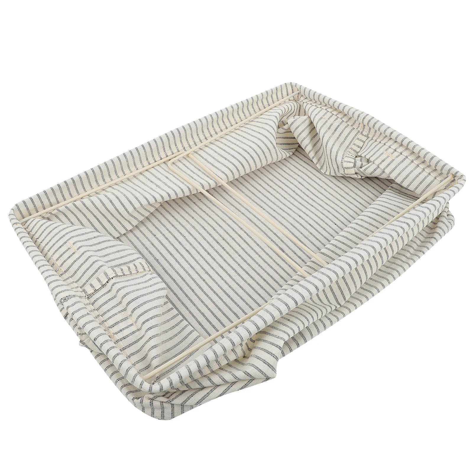 

1Pcs Cotton Linen Iron Home Organizer Tabletop Storage Basket for Makeup Tools Keys DIY Gadgets Multi-Use Easy Clean