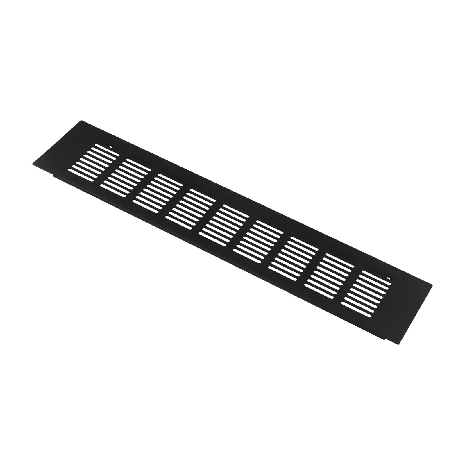 1pc Aluminum-Alloy Black Rectangular Air Vent Ventilation Grille Cover For Cabinet/Wardrobe/Cupboard Home Improvement Accessory