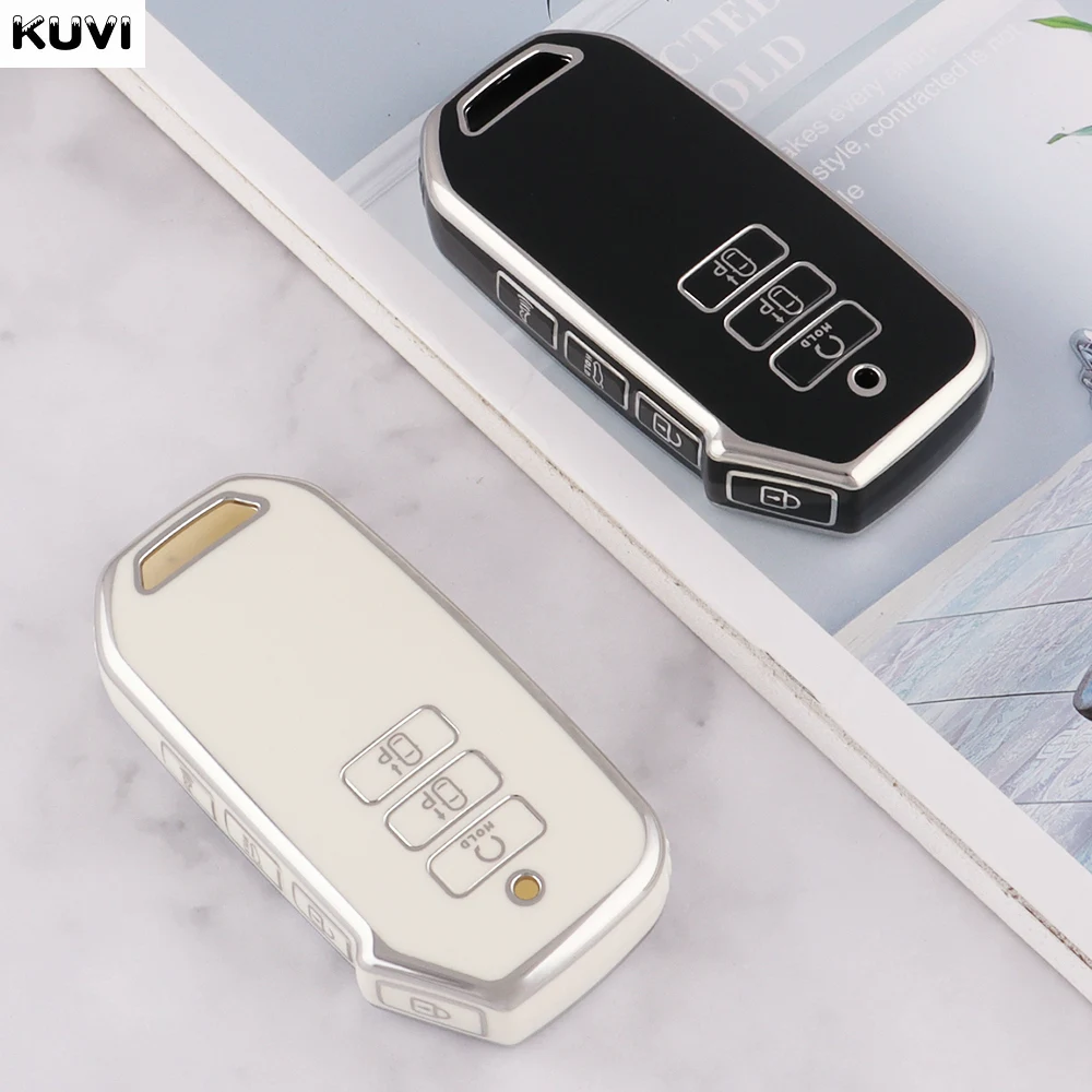 New TPU Car Key Case Cover Shell For Kia 2022 Sportage 2023 Niro Hybrid 2021 Sorento MQ4 2022 EV6 GT-Line K8 V6 Fob Accessories