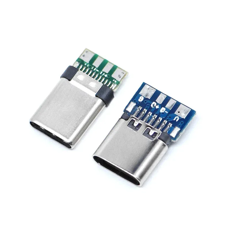10pcs USB 3.1 ประเภท-C 24 Pins ชาย/หญิง SOCKET RECEPTACLE อะแดปเตอร์ SOLDER Wire & CABLE 24 Pins สนับสนุนบอร์ด PCB