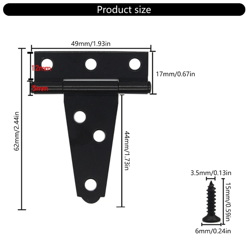 防錆 T ストラップ ヒンジ ガーデン & パティオ ドア用高耐久 T ヒンジ ハードウェア A0KF