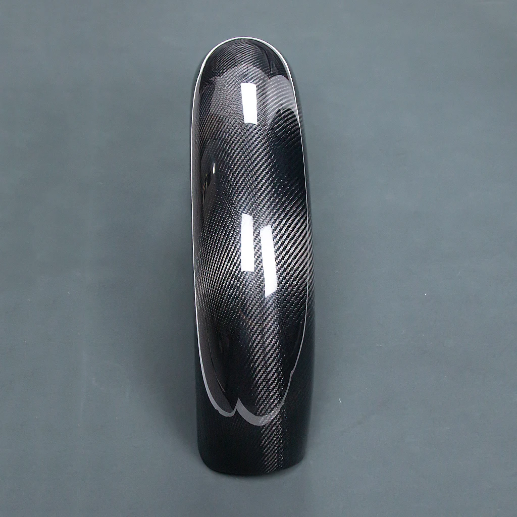 19 بوصة لنماذج Harley Touring وحقيبة مخصصة 100% 3K من ألياف الكربون الجافة النقية للدراجات النارية مجموعة انسيابية للحاجز الأمامي #3