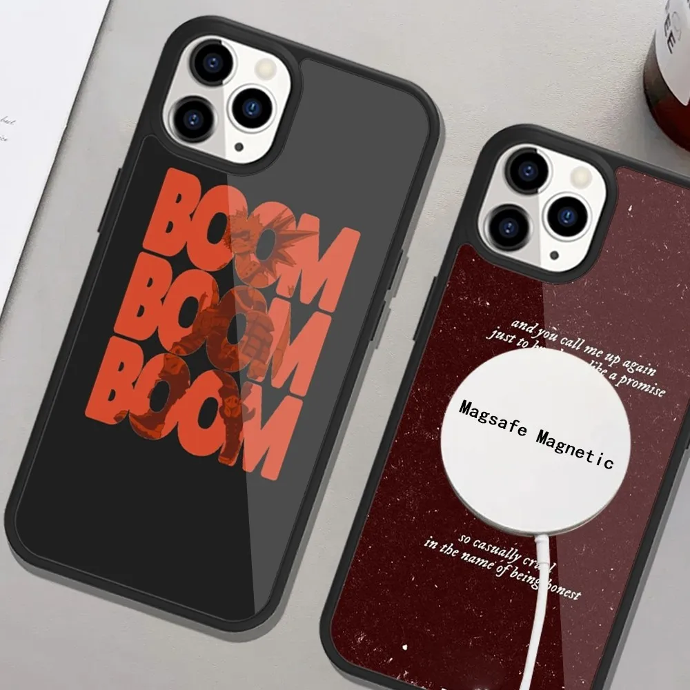 Katsuki Bakugo Boku My Hero Academia Phone Case For iPhone Magsafe Magnetic 15 14 13 12 11 Plus Pro Max Wireless Charging