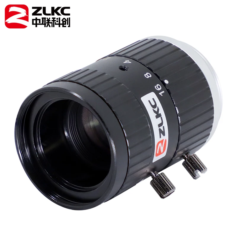 ZLKC 10MP 5MP 35mm F2.8 2/3" FA Fixed Focal Lenth Manual Iris high-resolution C Mount Lens Machine Vision Low Distortion Compact