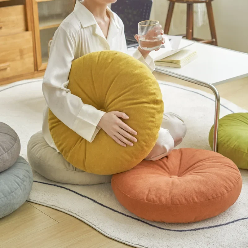 Floor Pillow Square Floor Seating Pillow Cushion Meditation Yoga Seat Kneeling Pillows Thick Tufted Cushions Mat Pad Balcony ﻿쿠션