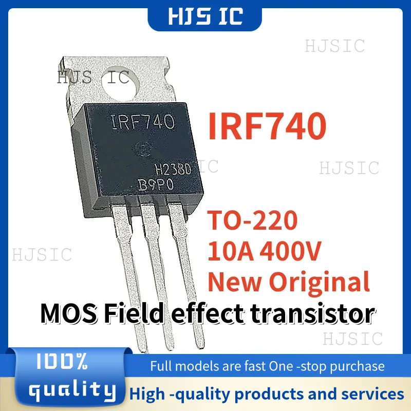 10-20-50PCS Imported Original IRF740 IRF740PBF TO-220 10A/400V MOS Field effect transistor In Stock
