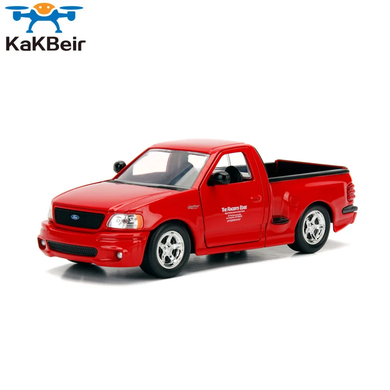 1:24 بريان 1999 فورد F-150 SVT البرق سيارات لعبة معدنية hottoys ديكاست