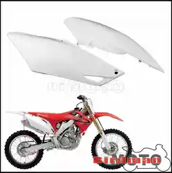 For Honda CRF 250R 2014-2017 CRF 450R 2013-2016 Motorcycle White Plastic Side Cover Motocross Dirt Bike Enduro Fairing Cowling