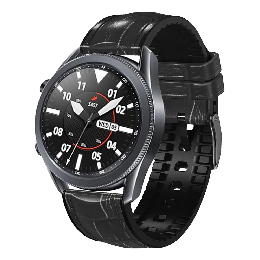 เปลี่ยนสายรัดข้อมือสำหรับ Huawei GT 3 /GT3 GT2 46มม.สายรัดข้อมือหนังสายรัดสำหรับนาฬิกา Huawei GT runner 46มม.สายรัดข้อมือ